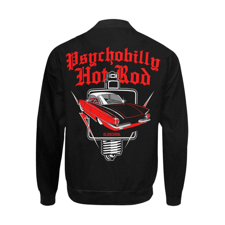 PSYCHOBILLY HOTROD Men's Hot Rod Bomber Jacket - Poison Arrow Retro