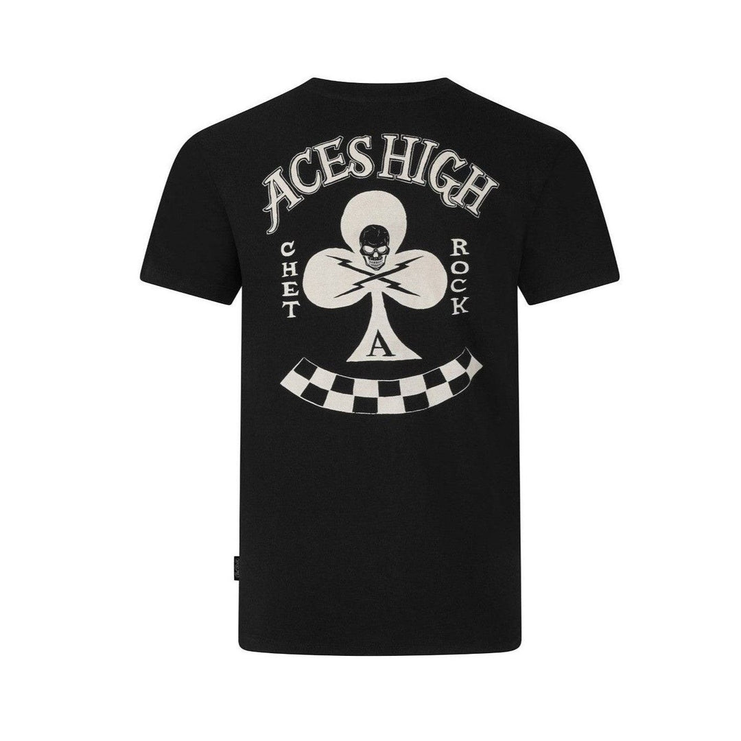 CHET ROCK ACES HIGH T-SHIRT - Poison Arrow Retro