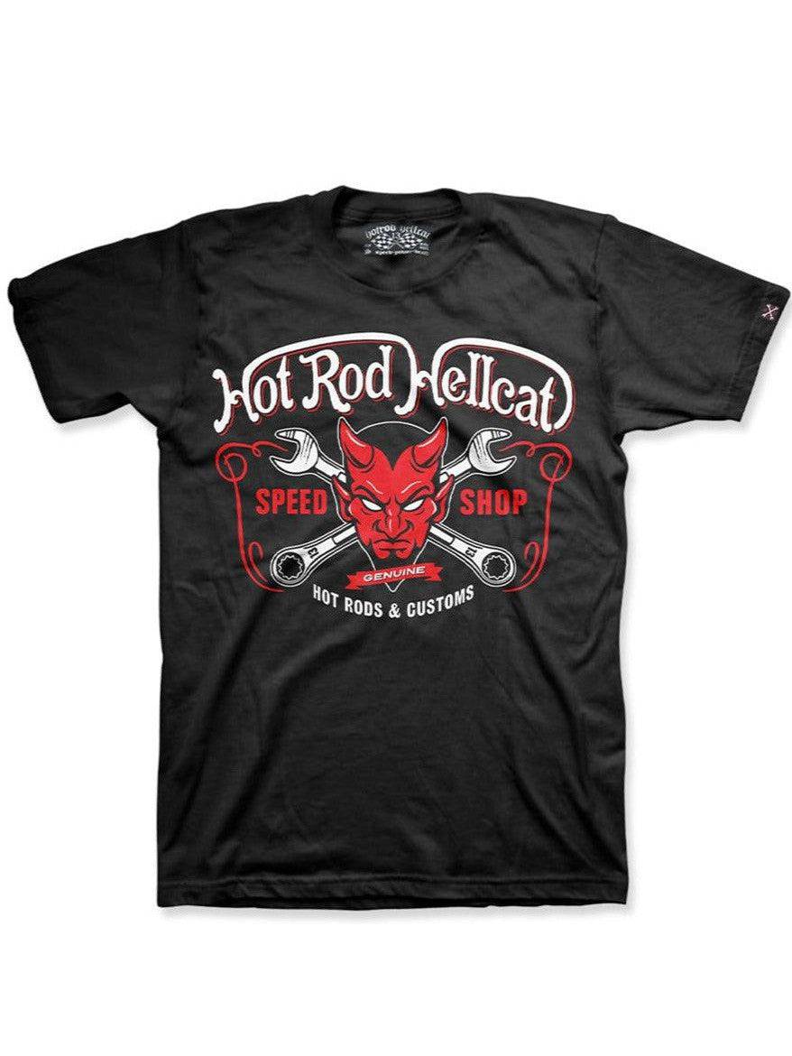 Hotrod Hellcat Mens Tshirt Devil - Poison Arrow Retro