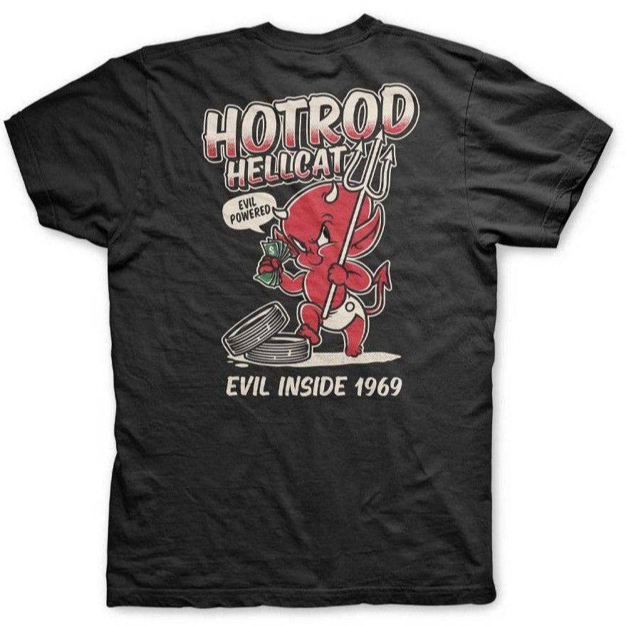 Hotrod Hellcat Mens Tshirt Evil Inside 1969 - Poison Arrow Retro