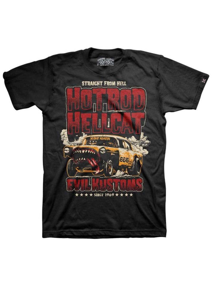 Hotrod Hellcat Mens Tshirt Evil Kustoms - Poison Arrow Retro