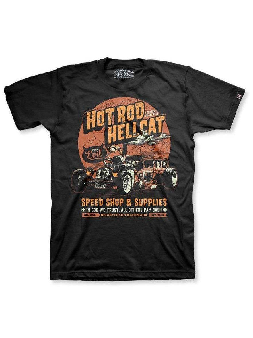 Hotrod Hellcat Mens Tshirt In God We Trust - Poison Arrow Retro