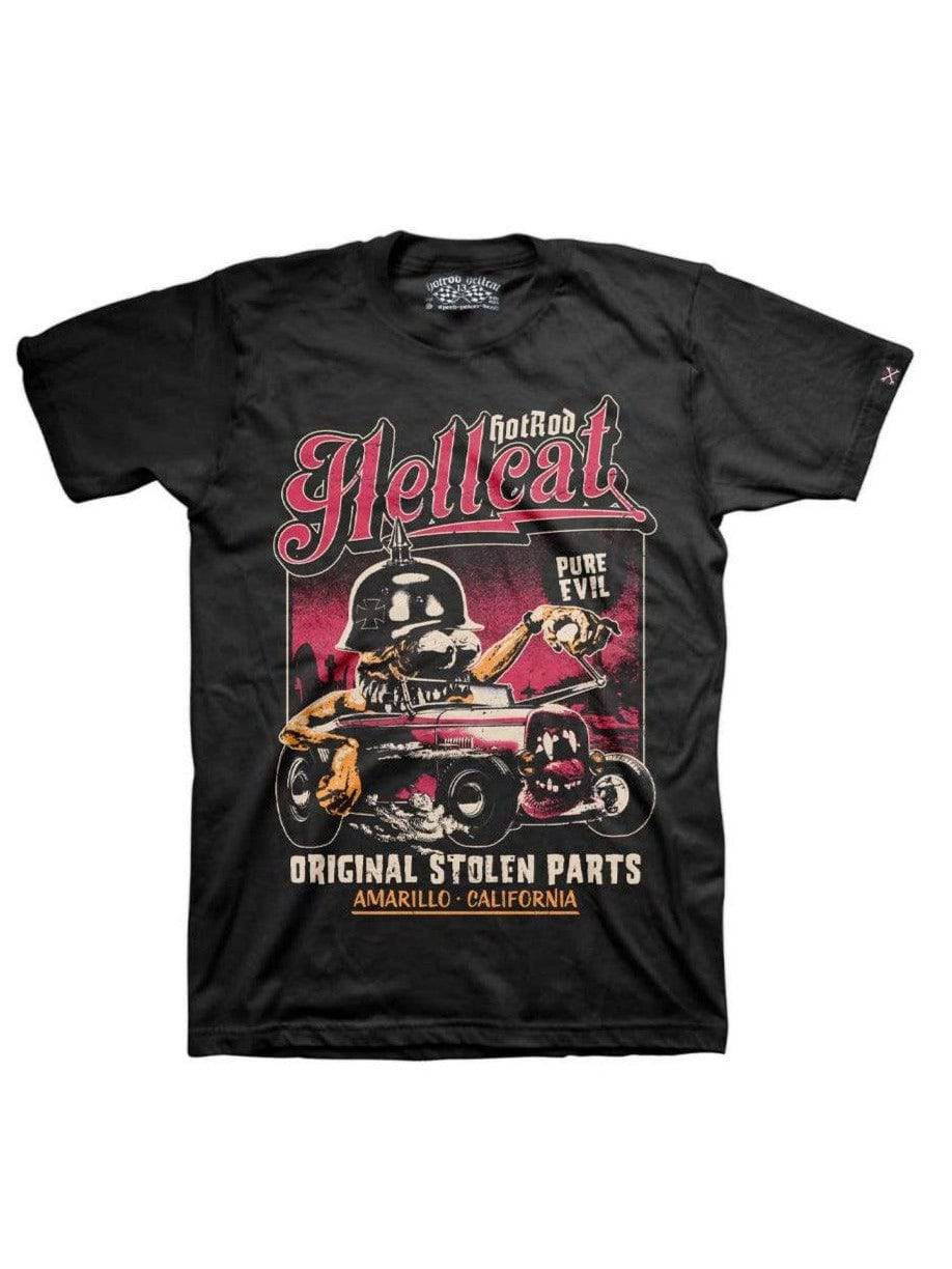 Hotrod Hellcat Mens Tshirt Original Stolen Parts - Poison Arrow Retro