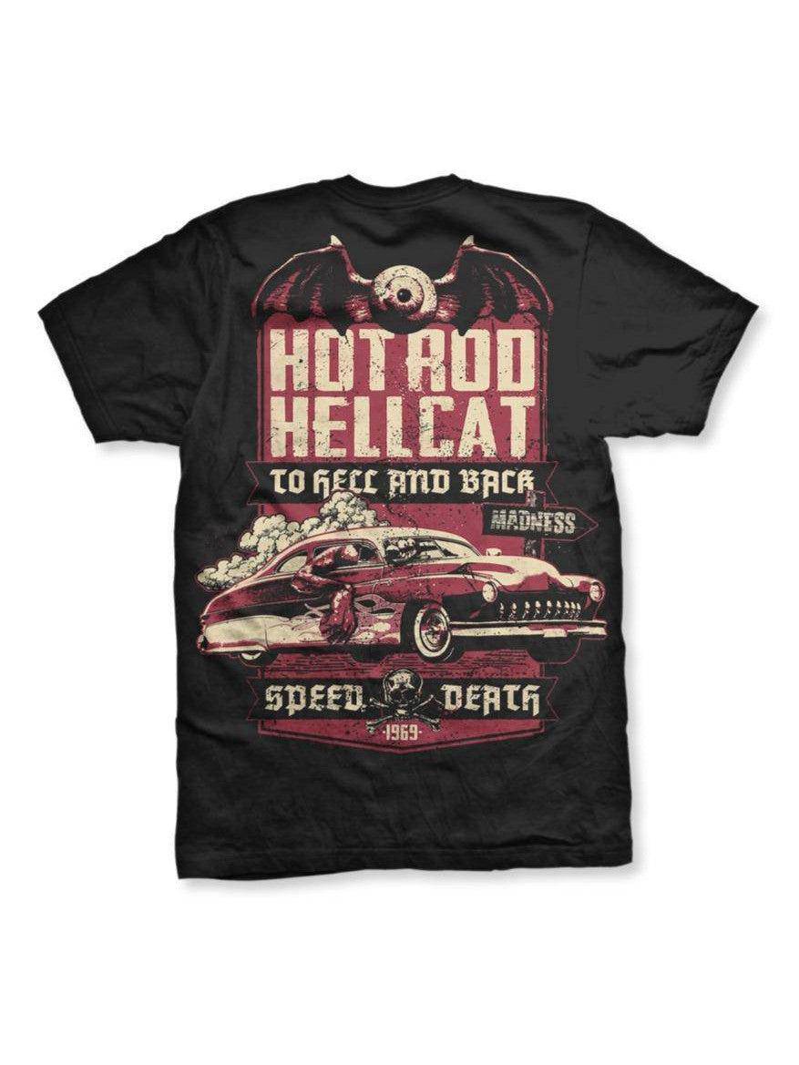 Hotrod Hellcat Mens Tshirt Speed Death - Poison Arrow Retro