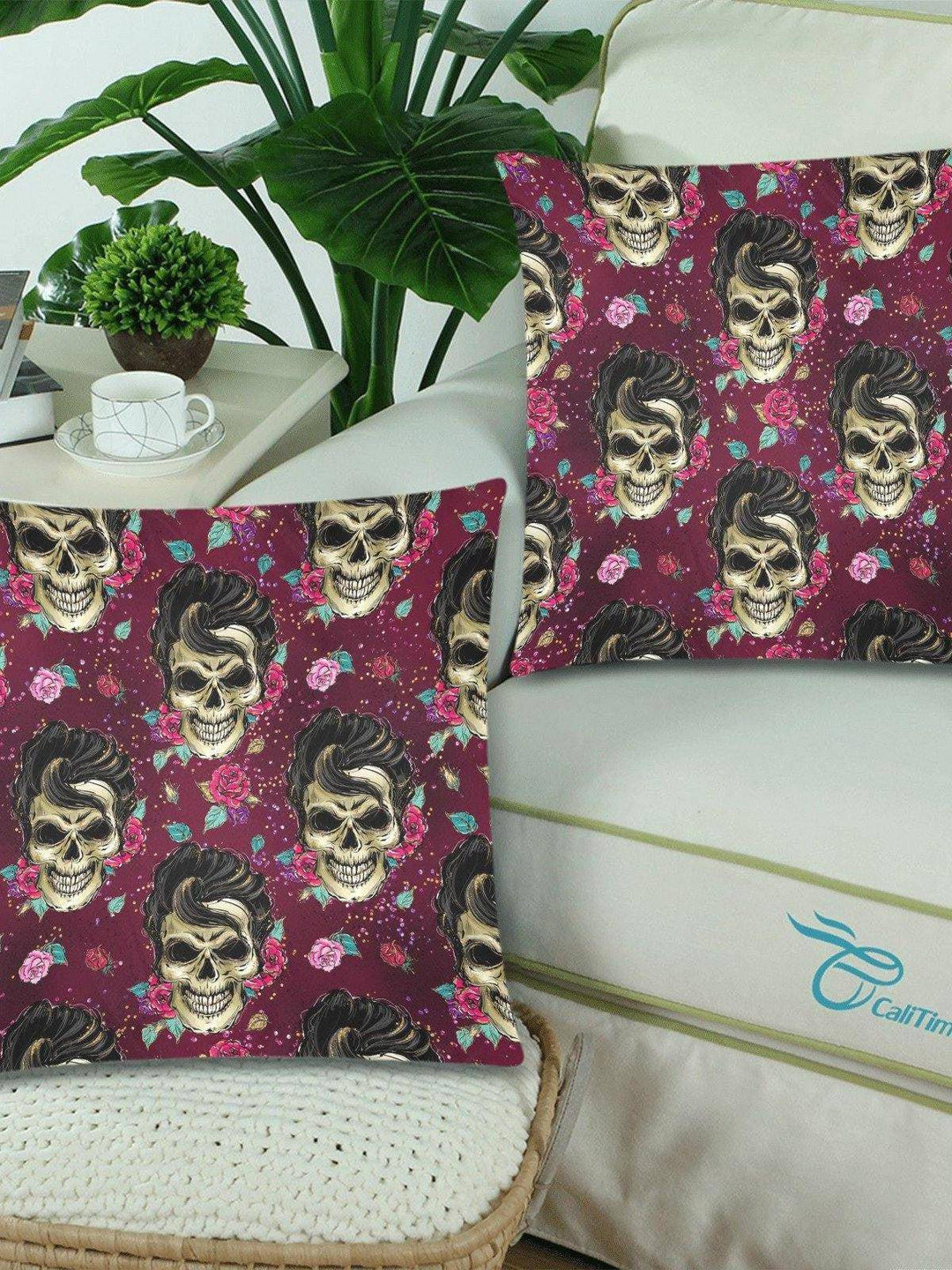 Edge of Reality Throw Pillow Cover 18"x 18" (Twin Sides) (Set of 2) - Poison Arrow Retro