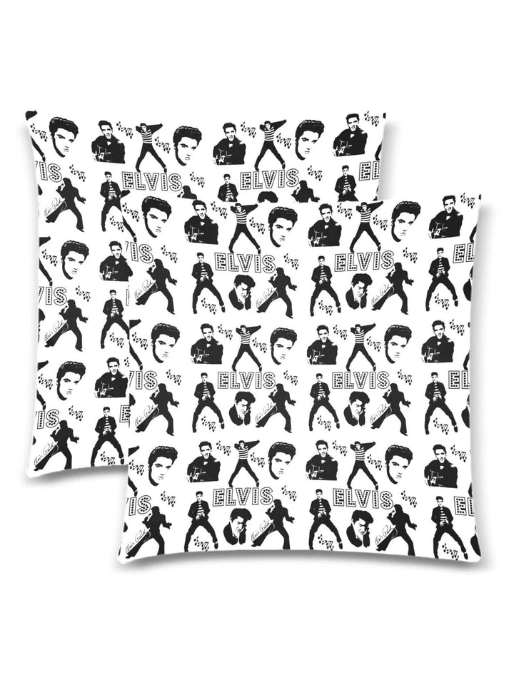 ELVIS  Throw Pillow Cover 18"x 18" (Twin Sides) (Set of 2) - Poison Arrow Retro