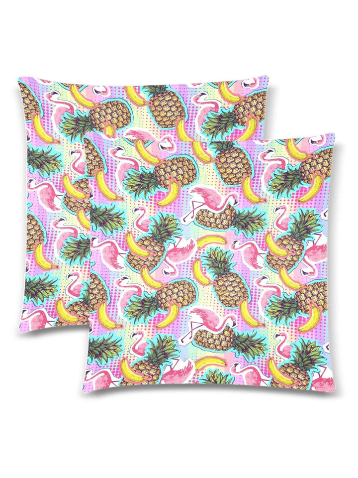 Goin' Troppo Throw Pillow Cover 18"x 18" (Twin Sides) (Set of 2) - Poison Arrow Retro