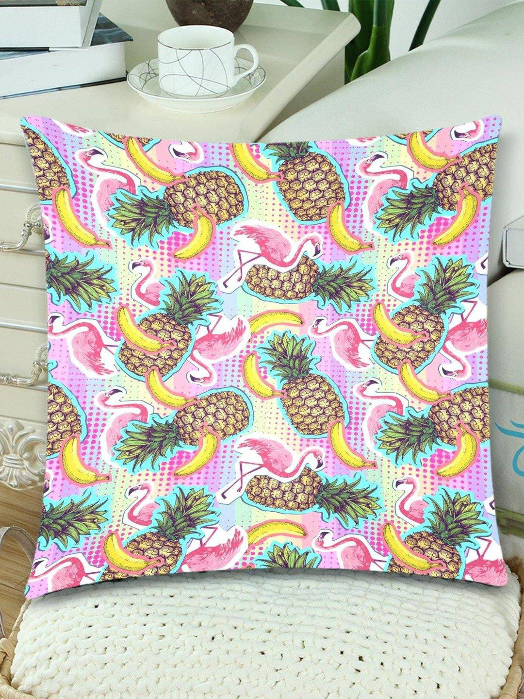 Goin' Troppo Throw Pillow Cover 18"x 18" (Twin Sides) (Set of 2) - Poison Arrow Retro