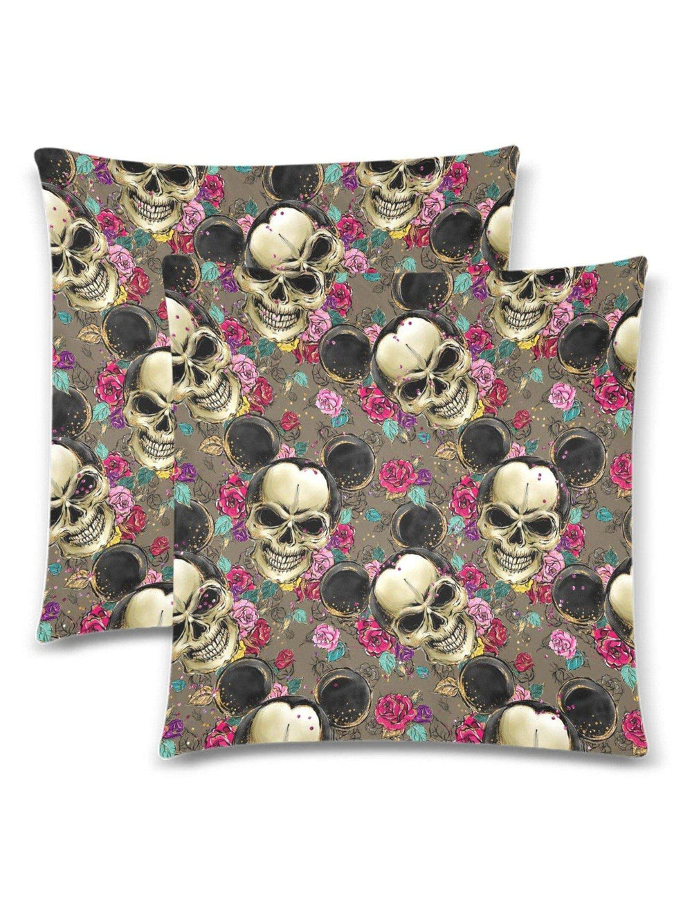 Manic Mice Throw Pillow Cover 18"x 18" (Twin Sides) (Set of 2) - Poison Arrow Retro