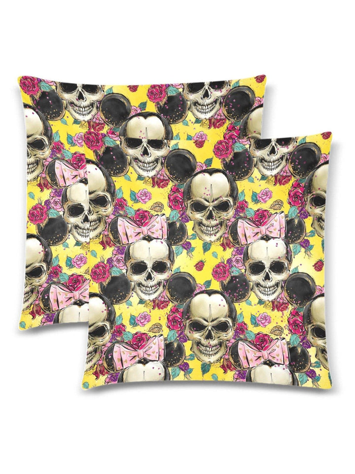 Manic Mice Throw Pillow Cover 18"x 18" (Twin Sides) (Set of 2) - Poison Arrow Retro