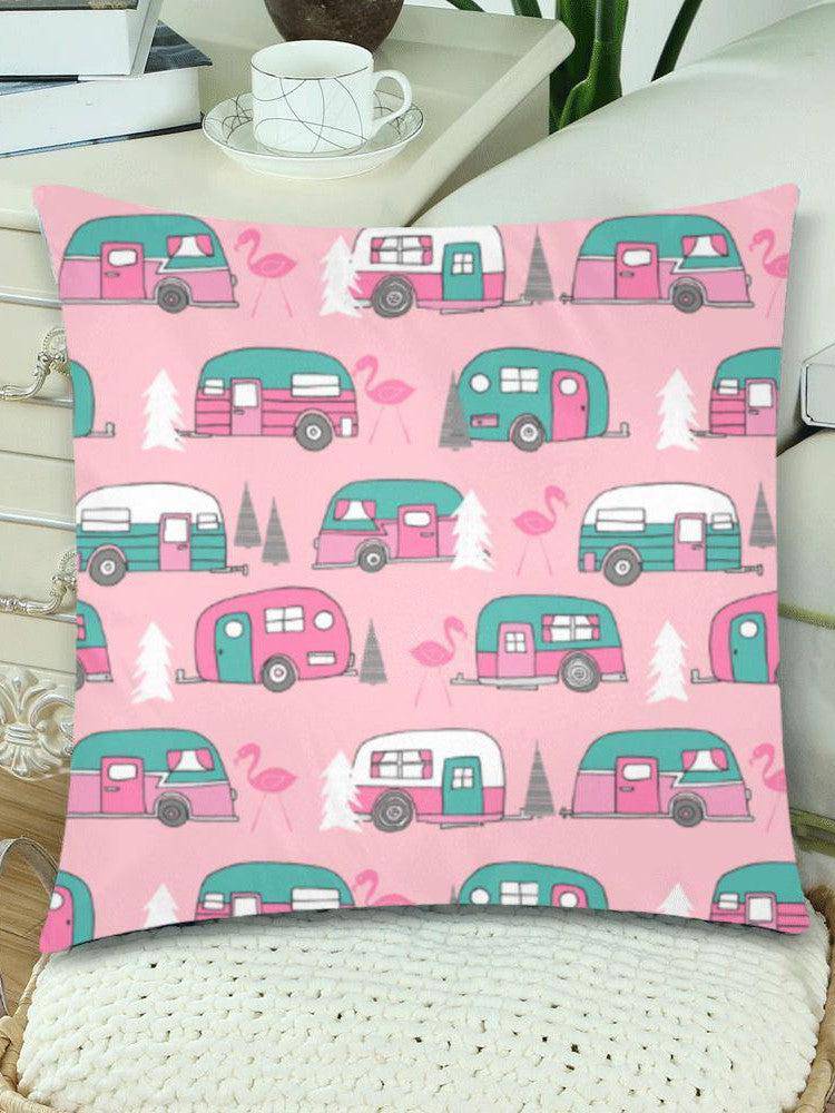 MINGO VANS Throw Pillow Cover 18"x 18" (Twin Sides) (Set of 2) - Poison Arrow Retro