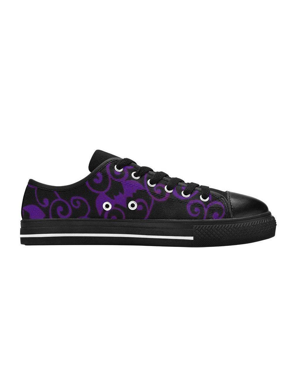 ANTIQUE BATS PURPLE Retro Style Sneakers - Poison Arrow Retro