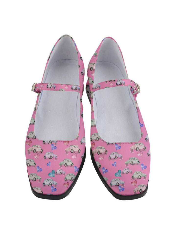 Beetle Hearts Women's Mary Jane Shoes - Poison Arrow Retro