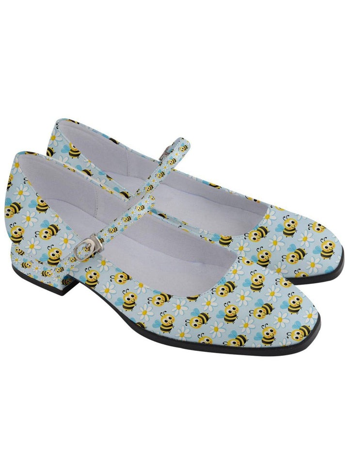 Bumblebees Women's Mary Jane Shoes - Poison Arrow Retro