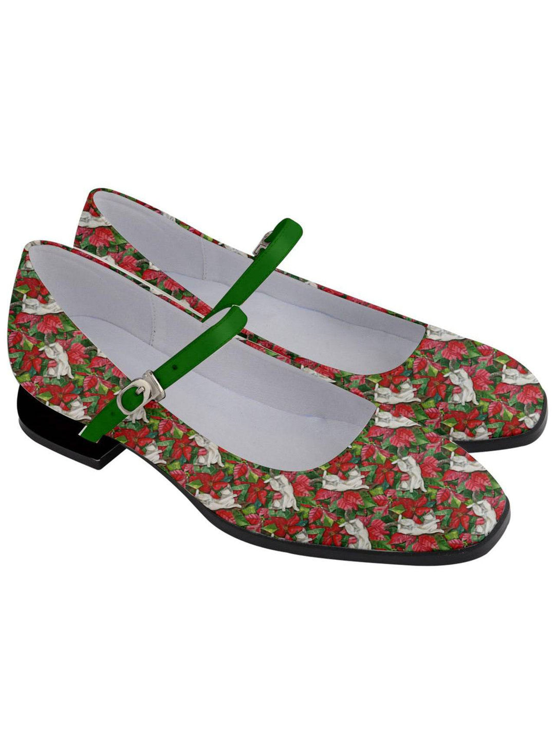 Christmas Cats Women's Mary Jane Shoes - Poison Arrow Retro