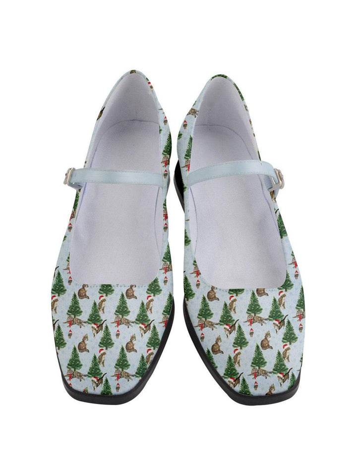 Christmas Cats Women's Mary Jane Shoes - Poison Arrow Retro