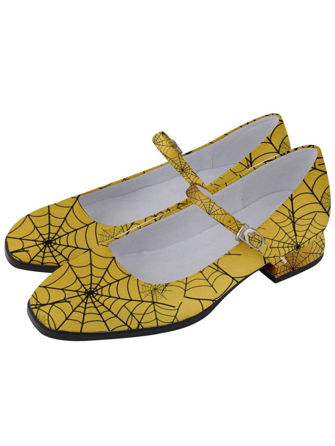 Golden Orbs Women's Mary Jane Shoes - Poison Arrow Retro