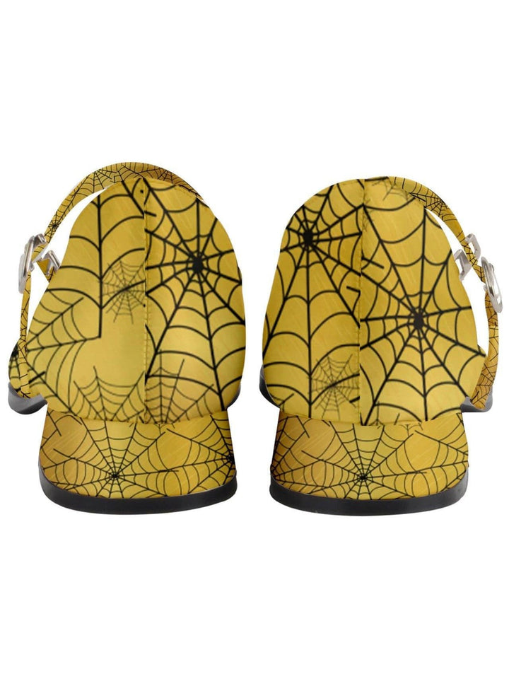 Golden Orbs Women's Mary Jane Shoes - Poison Arrow Retro