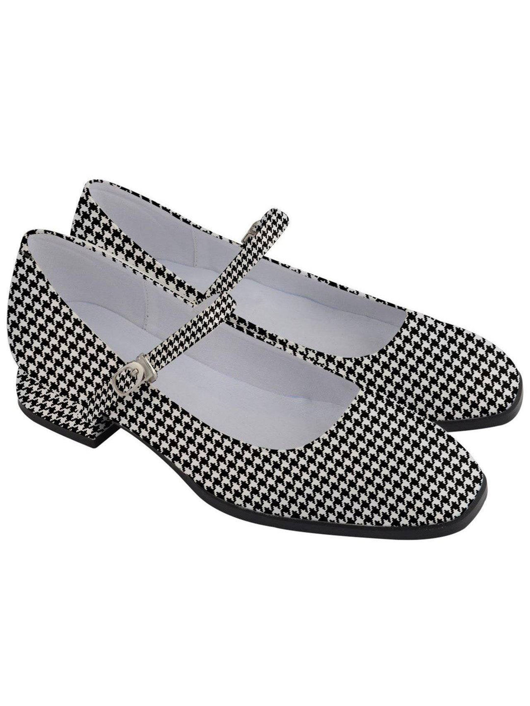 Houndstooth Women's Mary Jane Shoes - Poison Arrow Retro