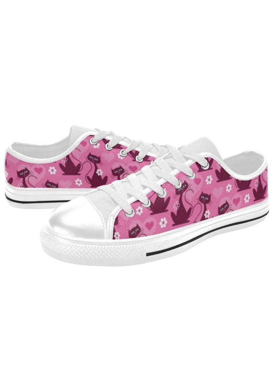 LOVECATS WHITE Retro Style Sneakers - Poison Arrow Retro