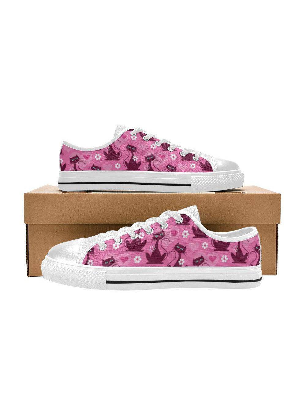 LOVECATS WHITE Retro Style Sneakers - Poison Arrow Retro