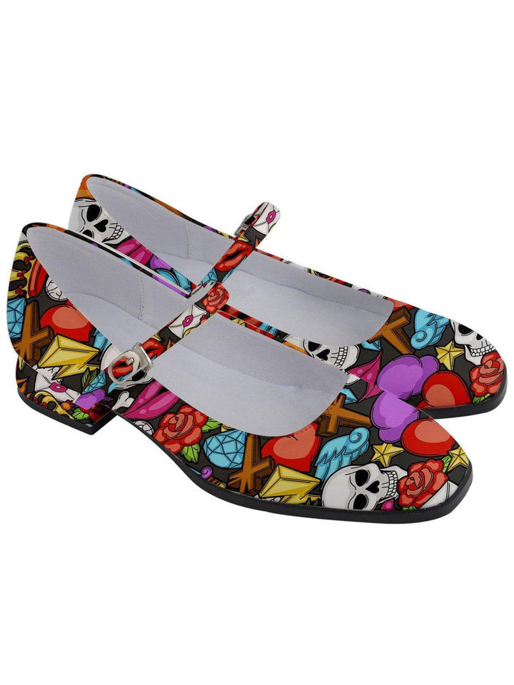 Mementos Women's Mary Jane Shoes - Poison Arrow Retro