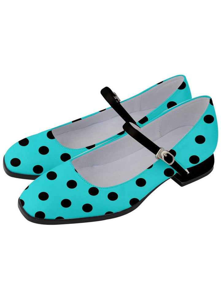 POLKA DOTS Women's Mary Jane Shoes - Poison Arrow Retro