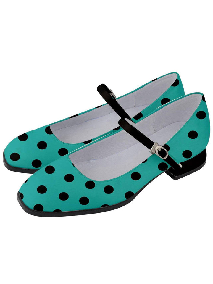 POLKA DOTS Women's Mary Jane Shoes - Poison Arrow Retro