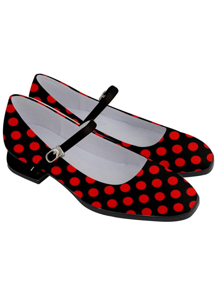 POLKA DOTS Women's Mary Jane Shoes - Poison Arrow Retro