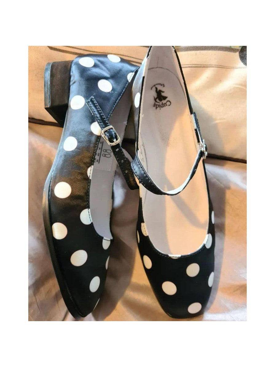 POLKA DOTS Women's Mary Jane Shoes - Poison Arrow Retro