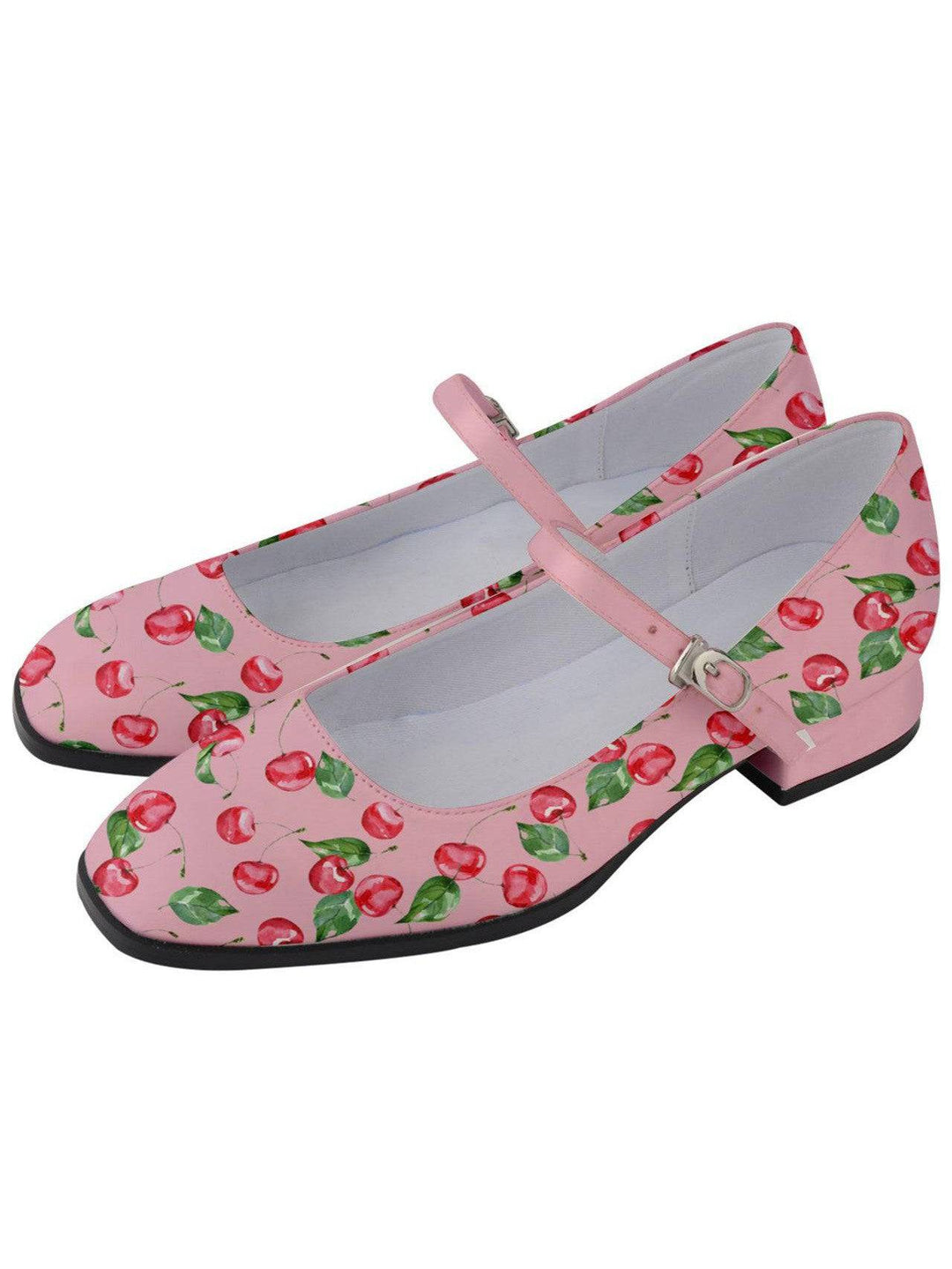 Watercolour Cherries Women's Mary Jane Shoes - Poison Arrow Retro