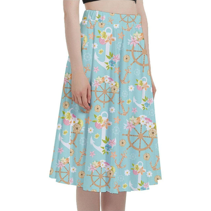 Anchors Aweigh Full Circle Skirt - Poison Arrow Retro