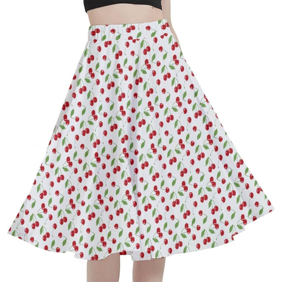 Cherry Bombshell Full Circle Skirt - Poison Arrow Retro