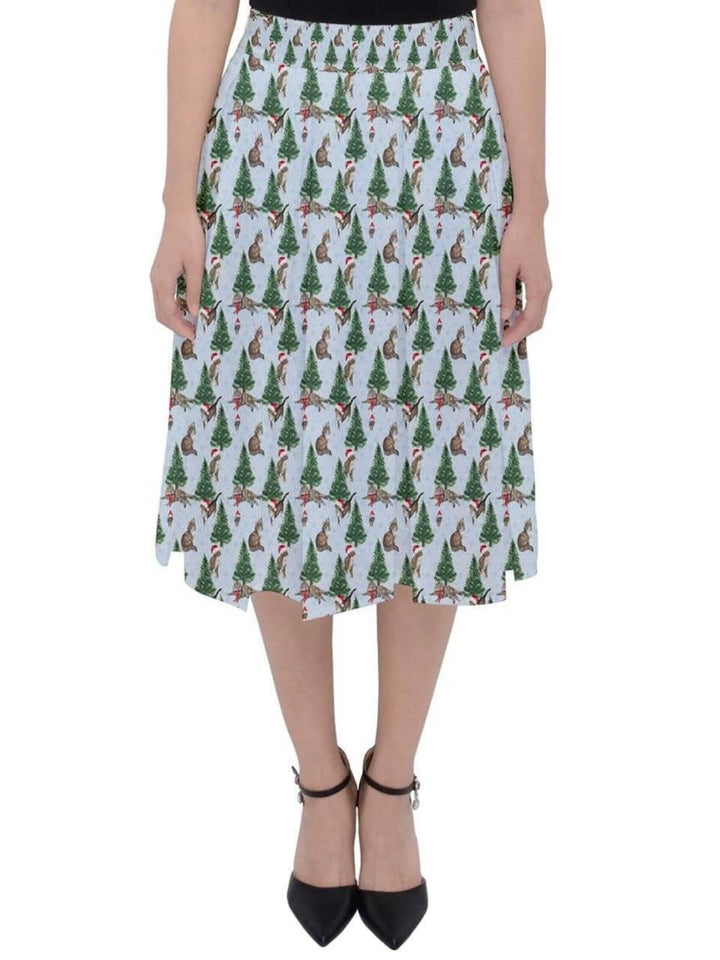 Christmas Cats Midi Skirt - Poison Arrow Retro