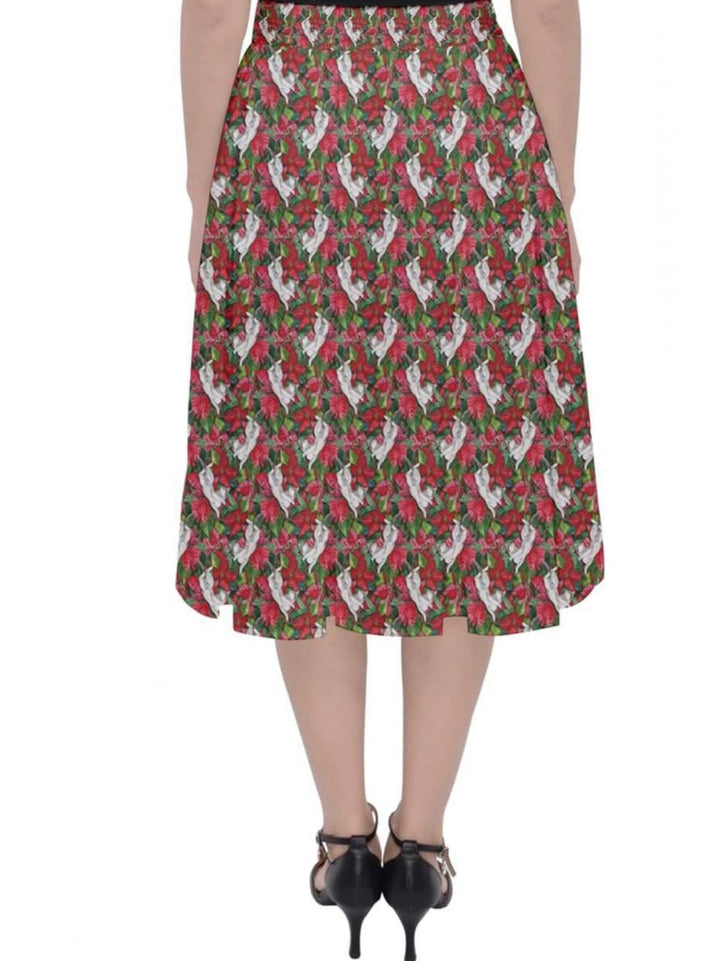 Christmas Cats Midi Skirt - Poison Arrow Retro