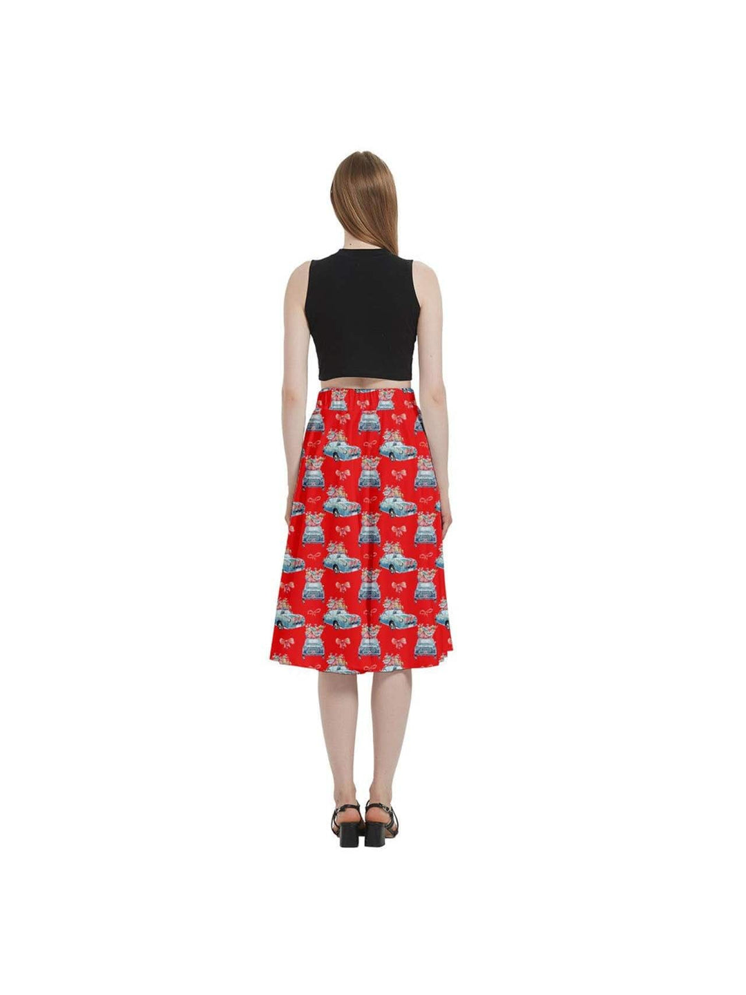 Cruisin' for Christmas Cheer Full Circle Skirt