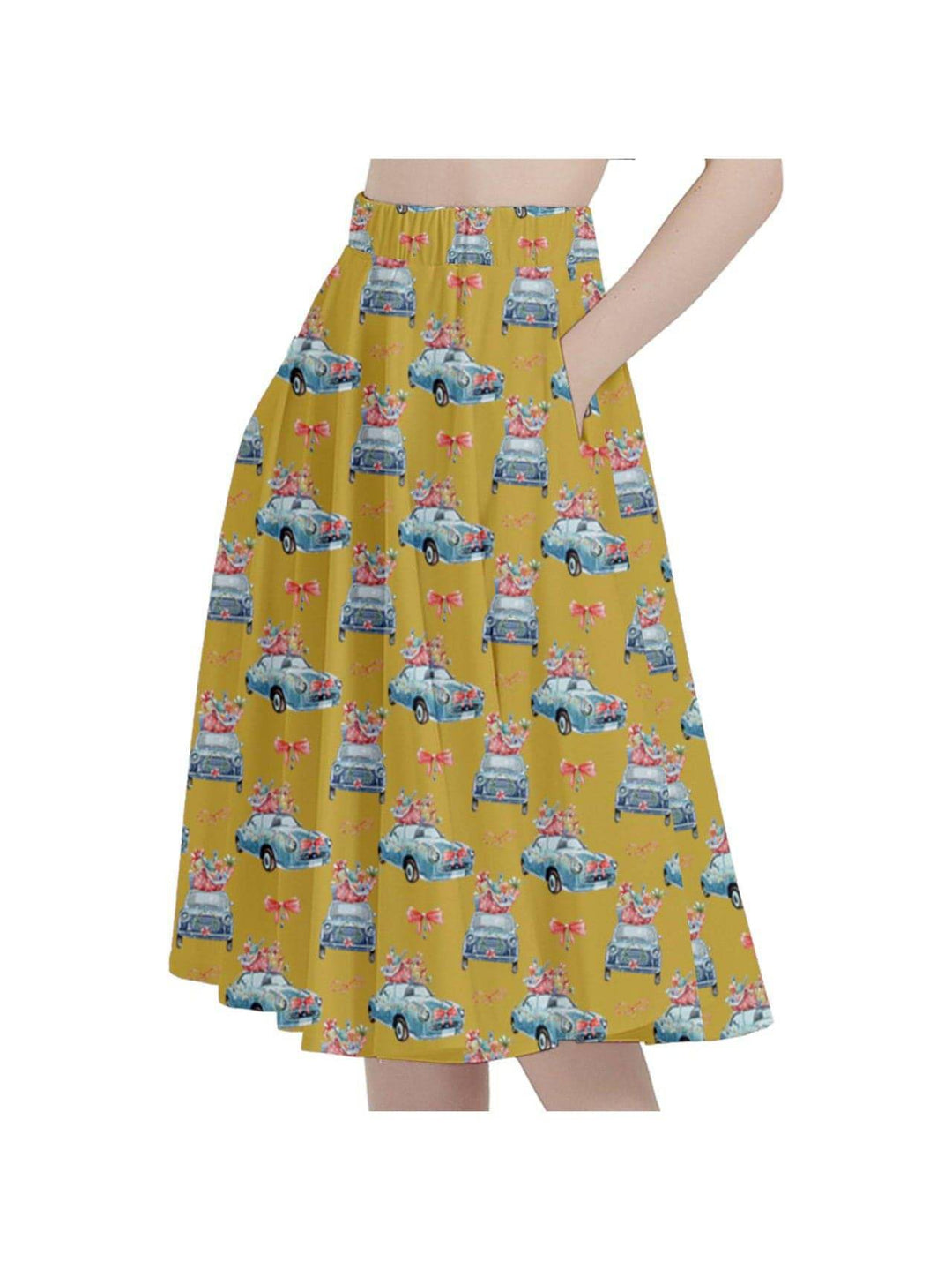 Cruisin' for Christmas Cheer Full Circle Skirt