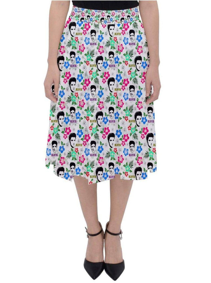 Hawaii Elvis Classic Midi Skirt - Poison Arrow Retro