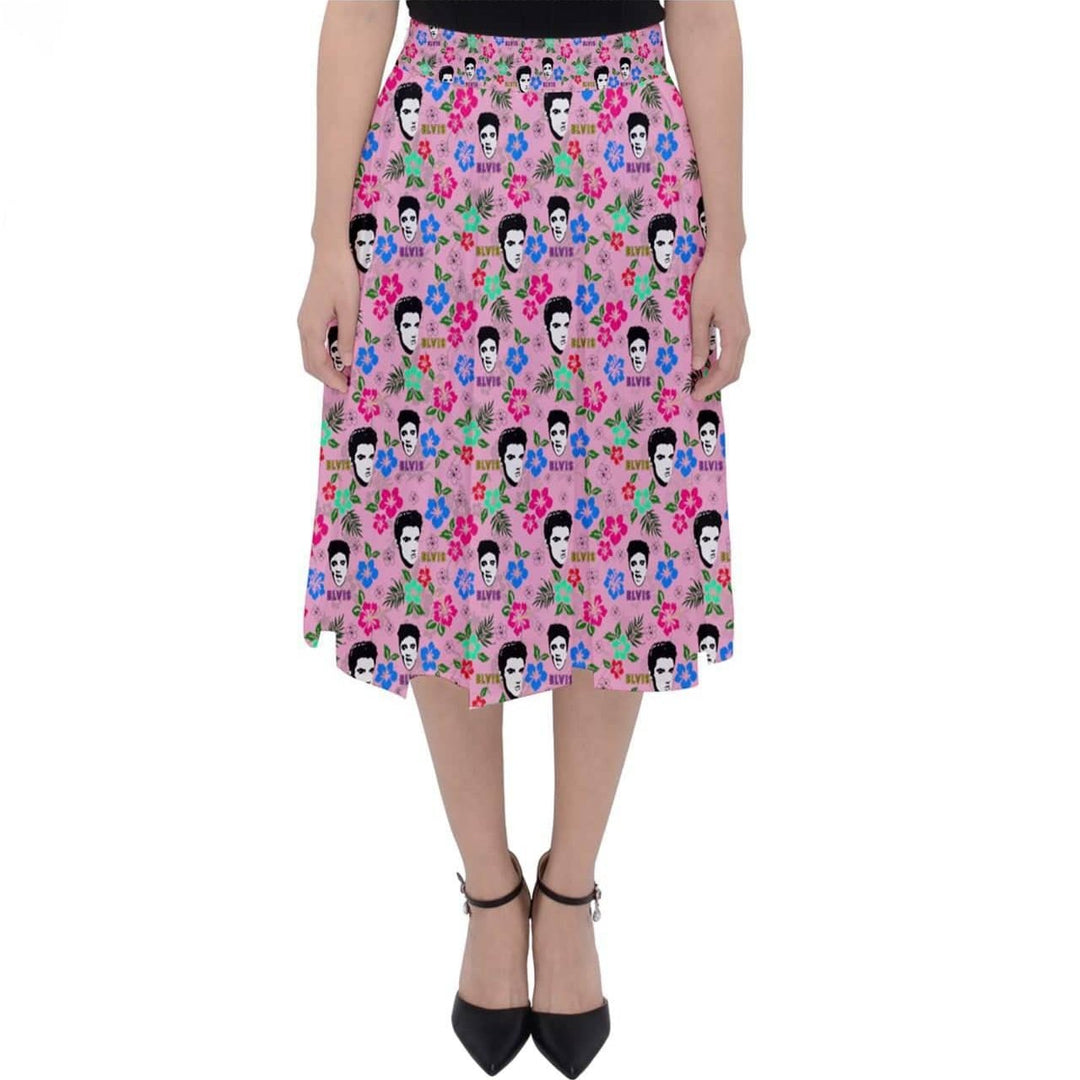 Hawaii Elvis Classic Midi Skirt - Poison Arrow Retro