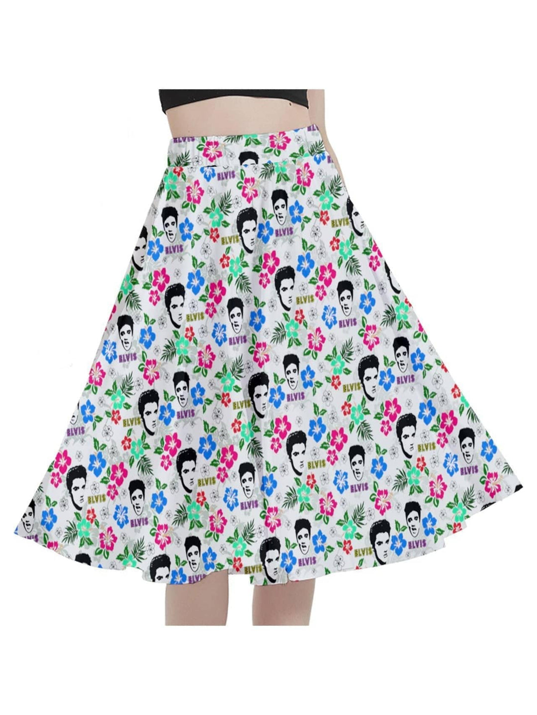 Hawaii Elvis Full Circle Skirt [IN STOCK] - Poison Arrow Retro