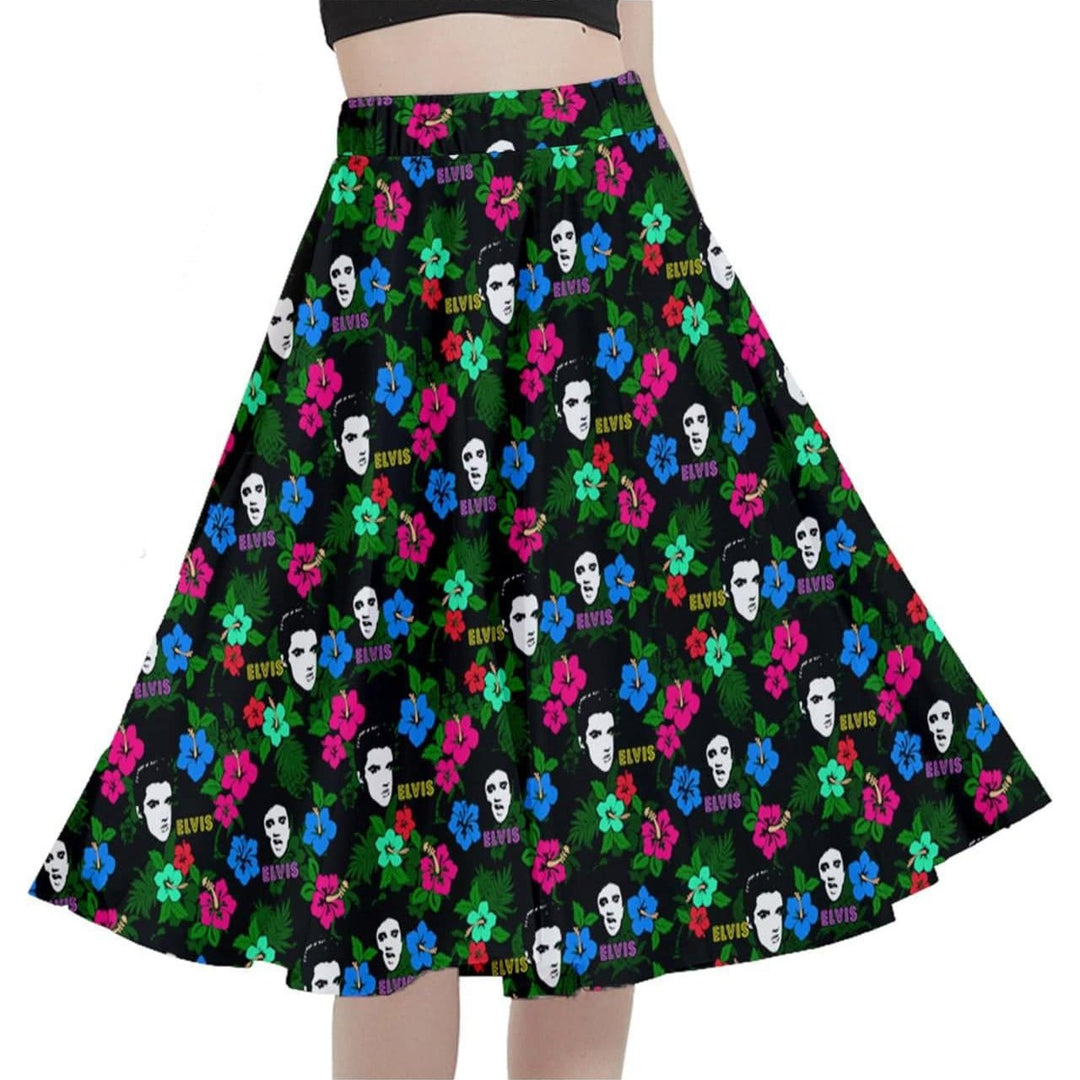 Hawaii Elvis Full Circle Skirt Various Colours - Poison Arrow Retro