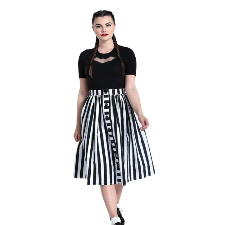 Hell Bunny Juno Skirt - Poison Arrow Retro