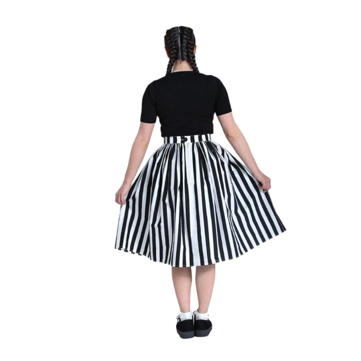 Hell Bunny Juno Skirt - Poison Arrow Retro