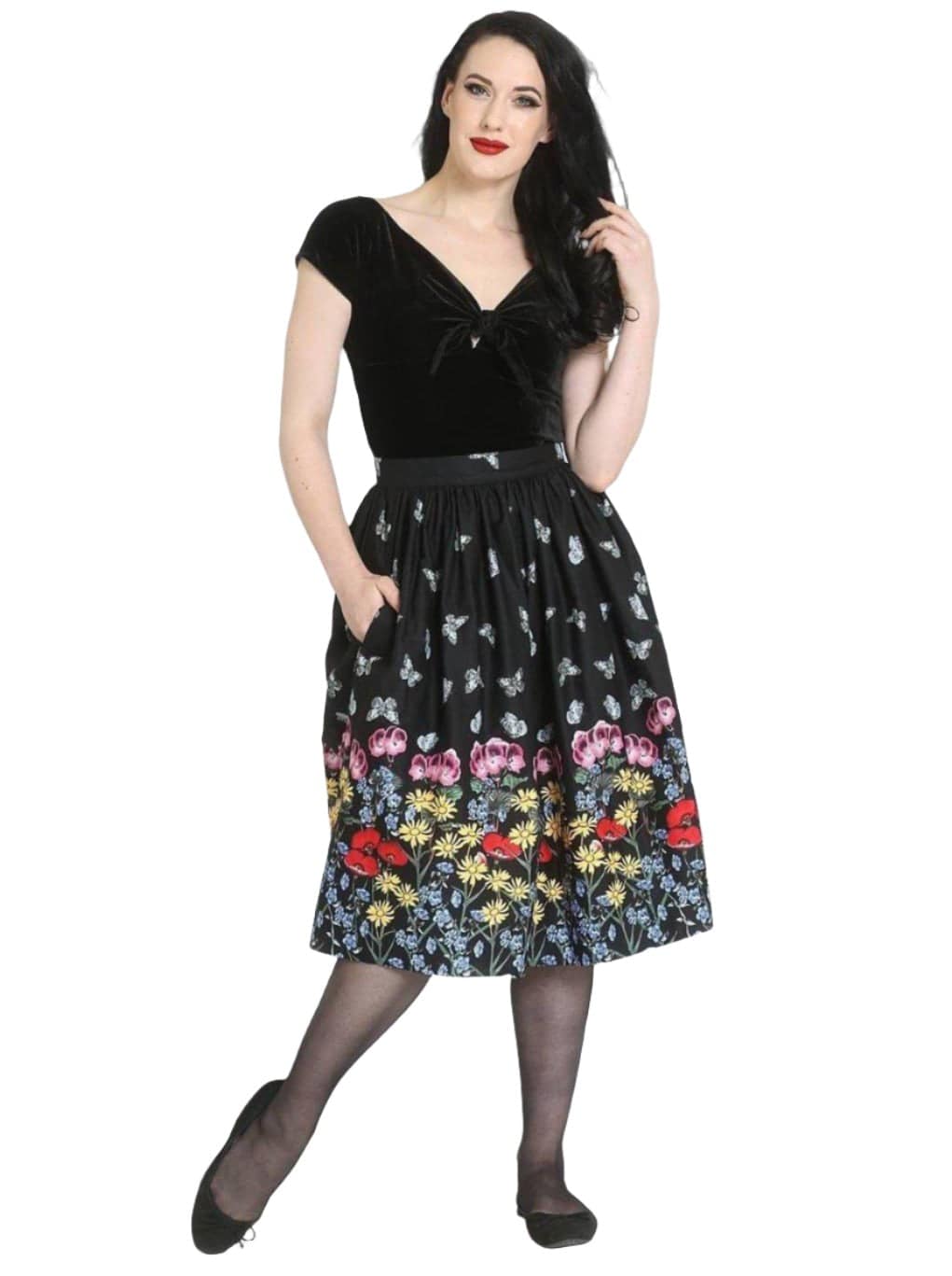 HELL BUNNY MEADOW 50S SKIRT - Poison Arrow Retro