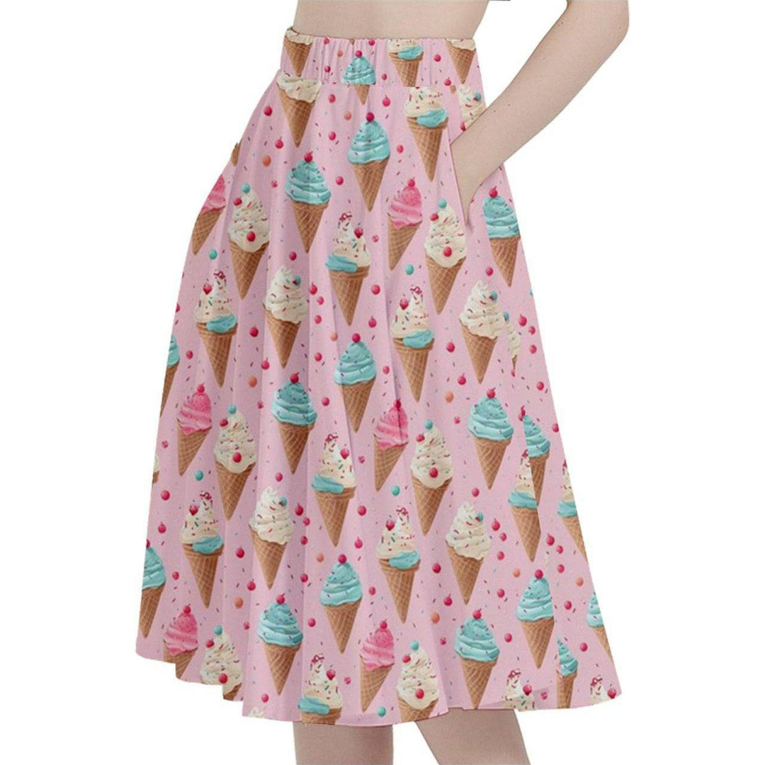 Ice Cream Sprinkles Full Circle Skirt - Poison Arrow Retro