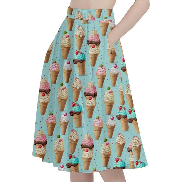 Ice Cream Sprinkles Full Circle Skirt - Poison Arrow Retro