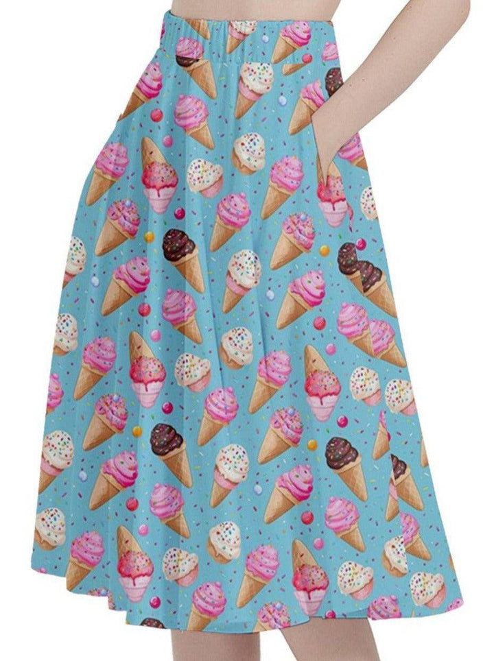 Ice Cream Sprinkles Full Circle Skirt - Poison Arrow Retro