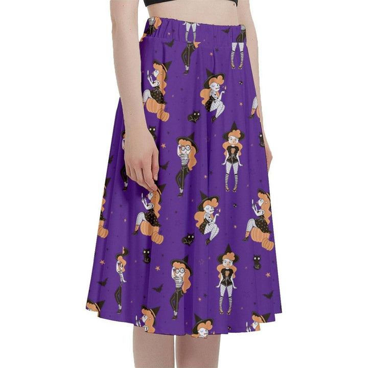 Pin Up Witch Full Circle Skirt - Poison Arrow Retro