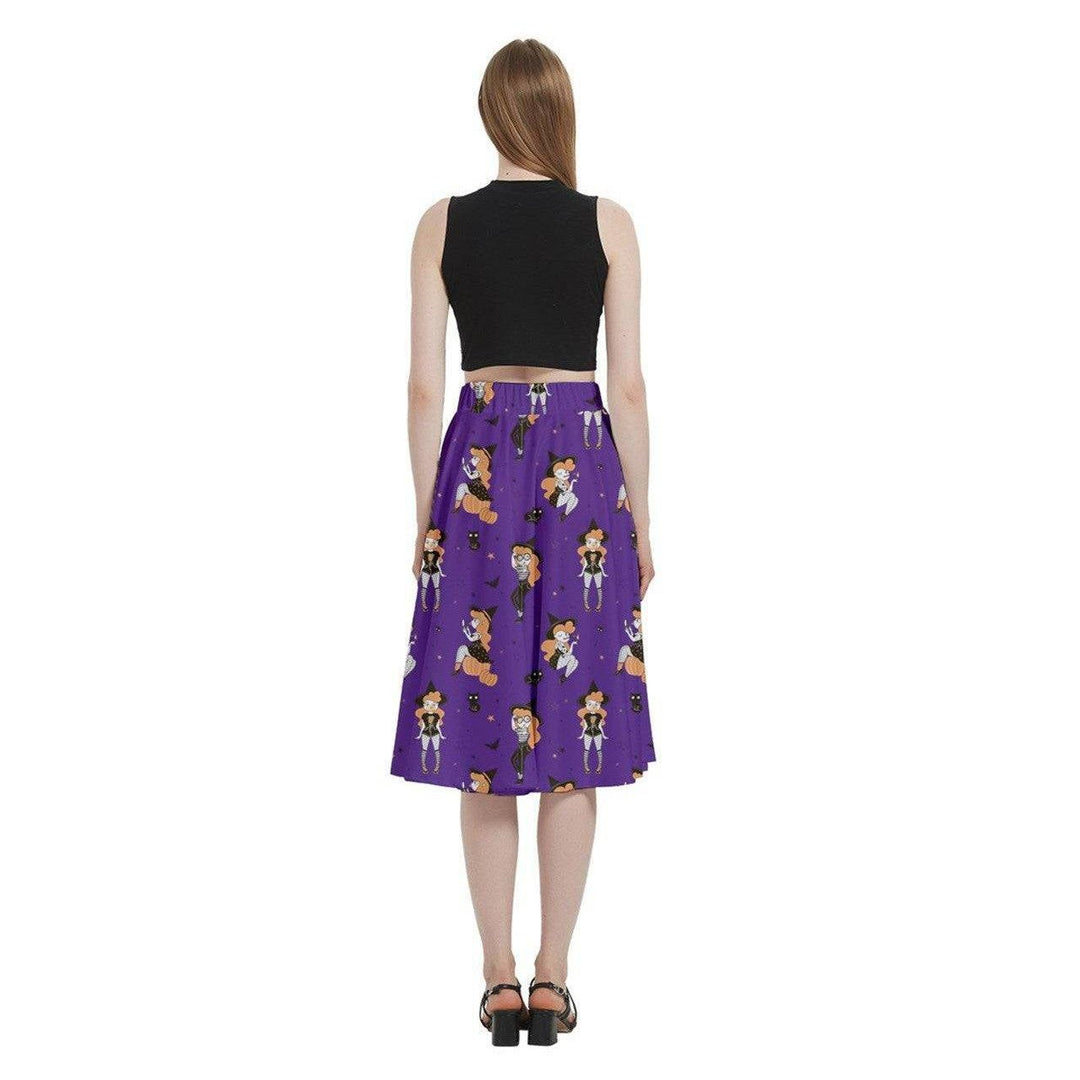 Pin Up Witch Full Circle Skirt - Poison Arrow Retro