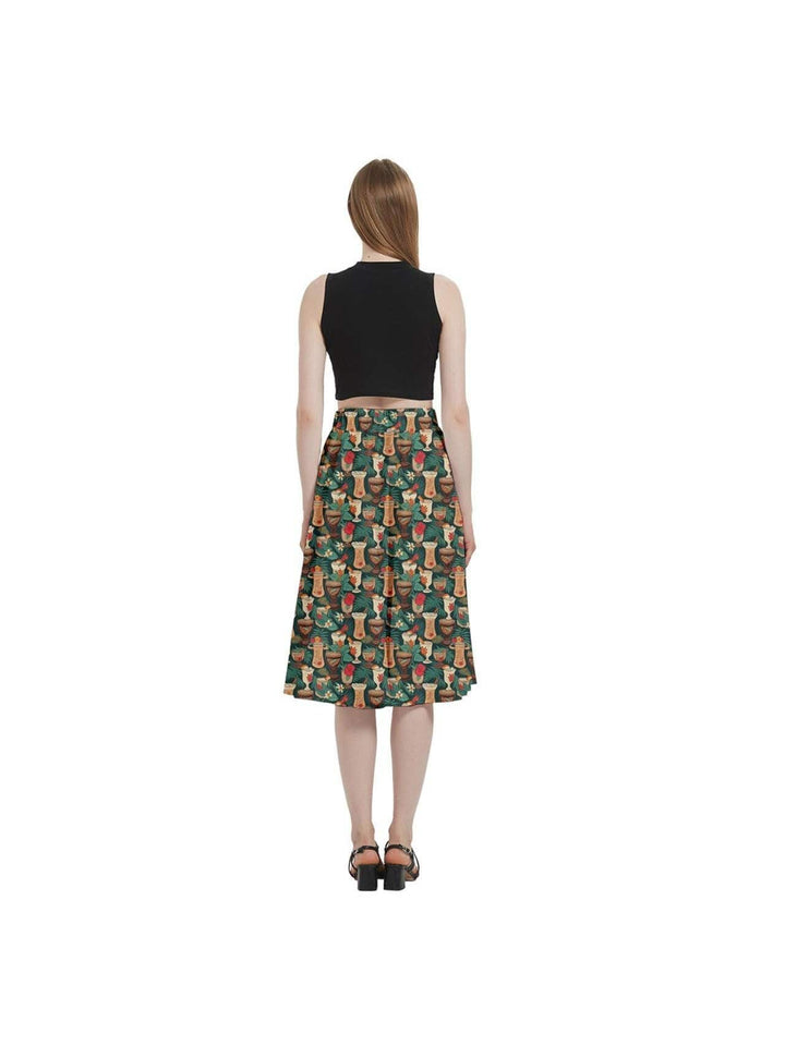 Retro Tiki Luau Full Circle Skirt - Poison Arrow Retro